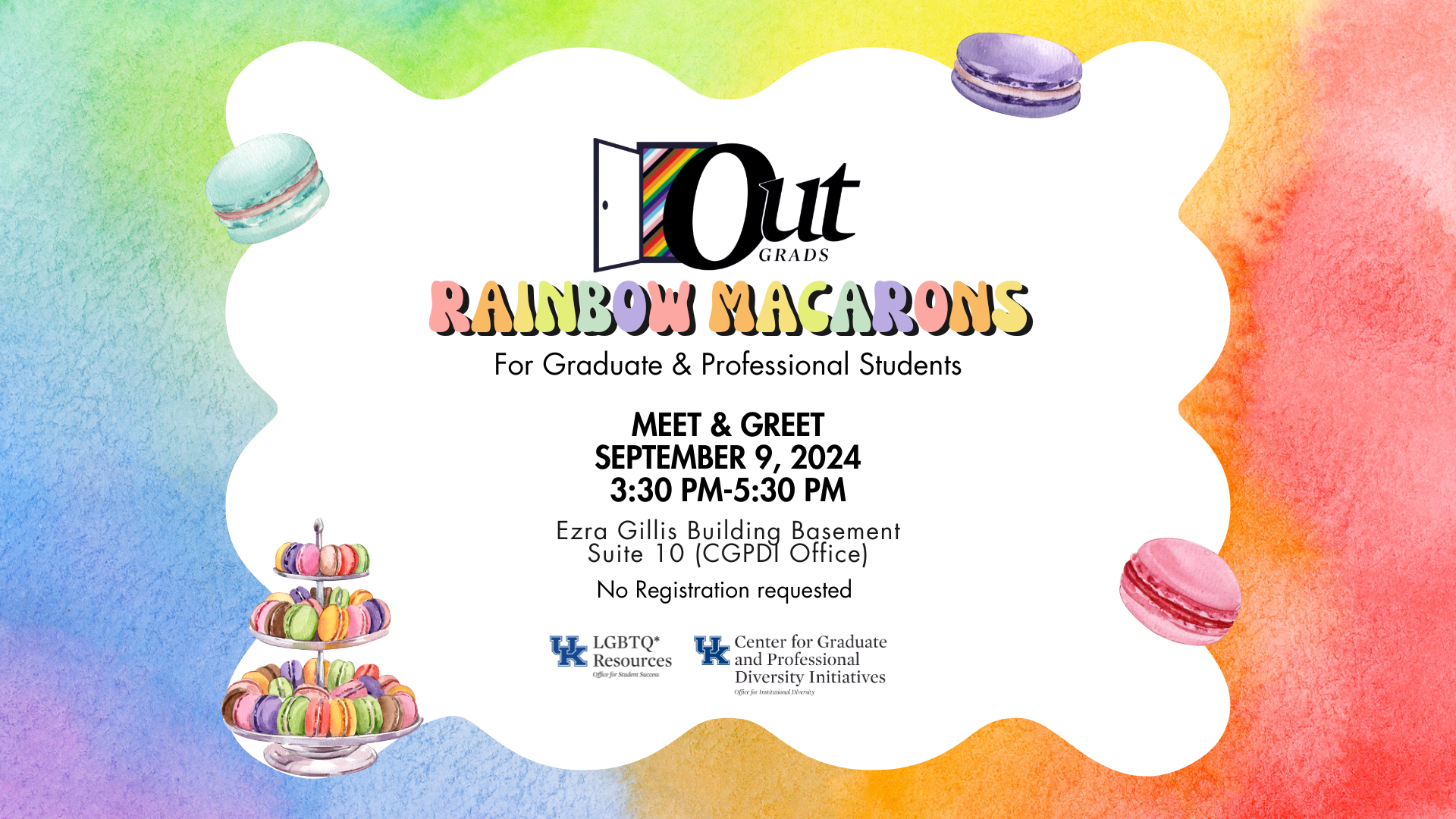 Outgrad rainbow macrons