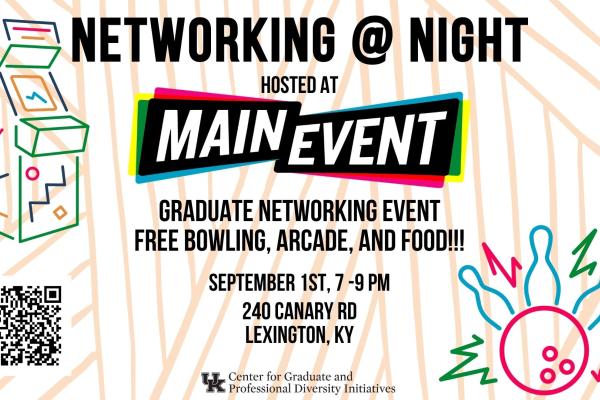 Networking @ Night at Main Event from 7pm-9pm