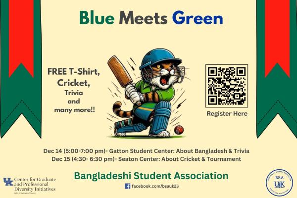 Blue Meets Green. Banglaseshi Student Association